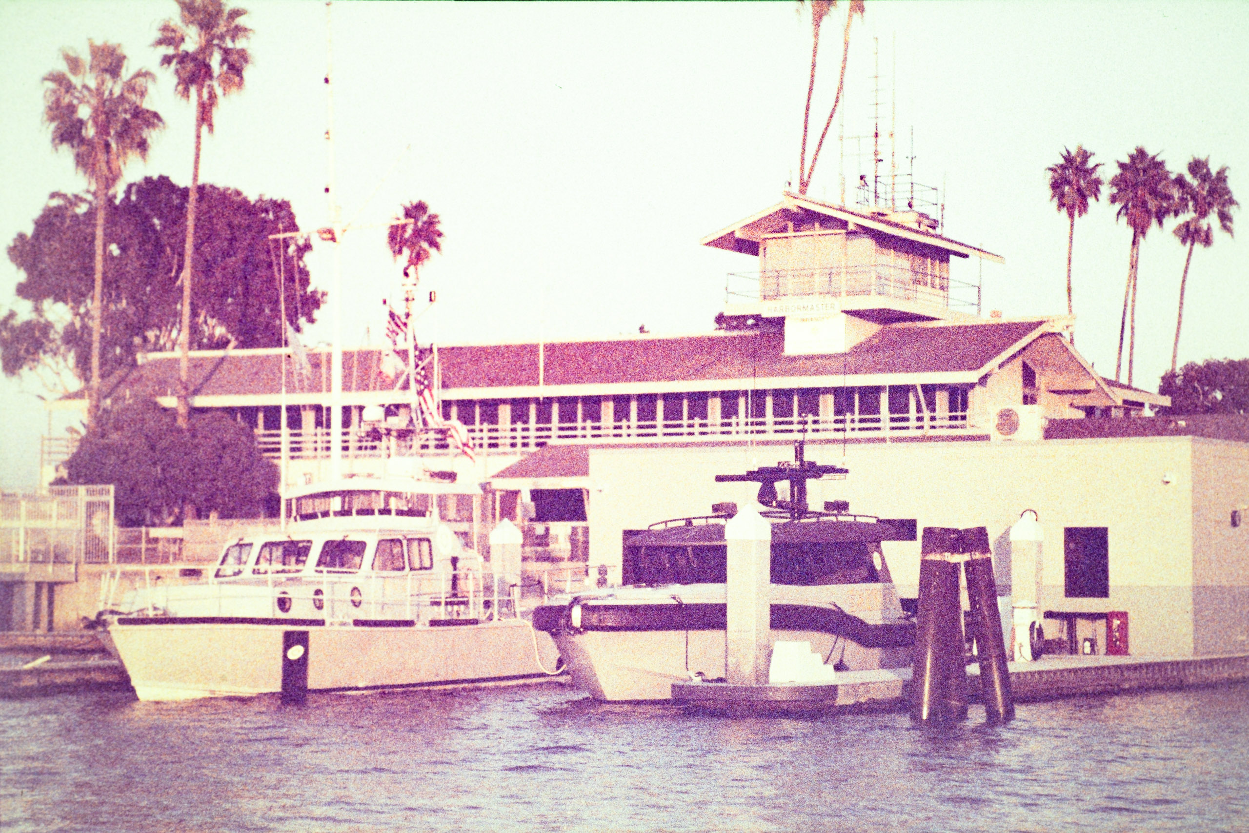 Port police boats shot on Kodak Ektachrome